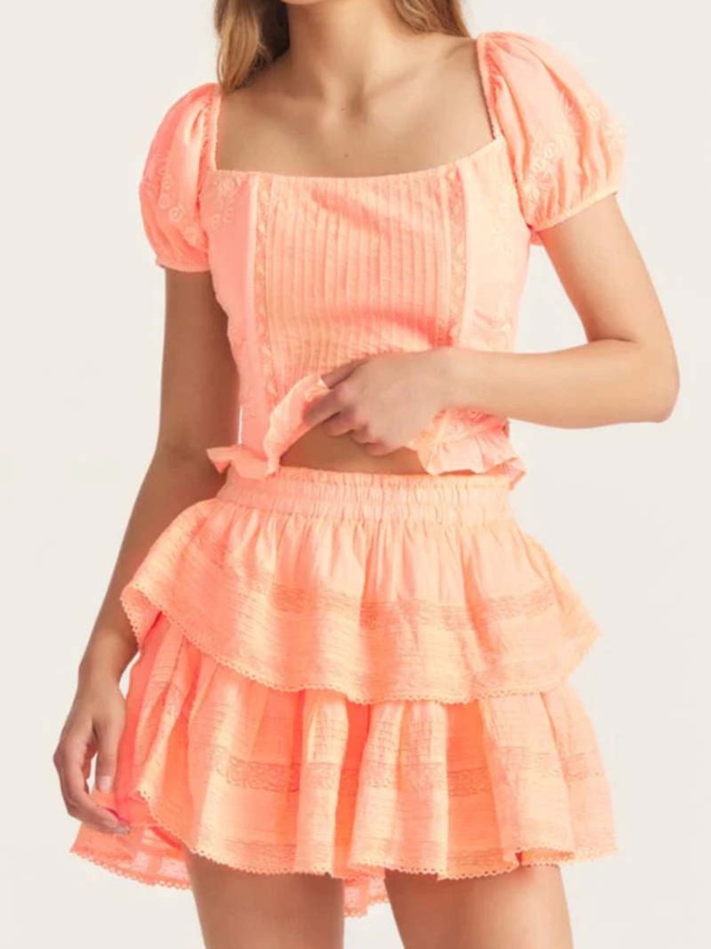 LoveShackFancy Ruffle Mini Skirt - Picture 9 of 9